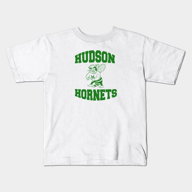 Hudson Hornet Green Kids T-Shirt by JoelCarroll